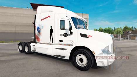 Скин Diesel Cowboy на тягач Peterbilt для American Truck Simulator