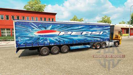 Скин Pepsi на полуприцеп для Euro Truck Simulator 2