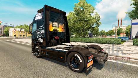 Скин Asphalt Cowboys на тягач Volvo для Euro Truck Simulator 2