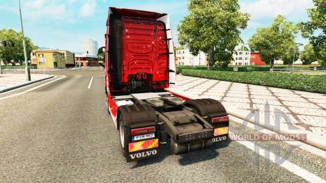 Скин Merry Christmas на тягач Volvo для Euro Truck Simulator 2
