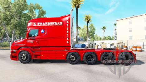 Скин A. Krabbendam на тягач Scania T для American Truck Simulator