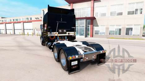 Скин Silver-black на тягач Peterbilt 389 для American Truck Simulator