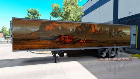 Скин Wild West на полуприцеп для American Truck Simulator