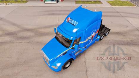 Скин MVT на тягач Peterbilt для American Truck Simulator
