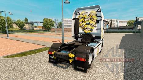 Скин Minions на тягач Iveco для Euro Truck Simulator 2
