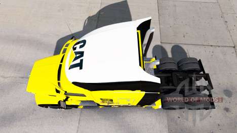 Скин Caterpillar на тягач Peterbilt для American Truck Simulator