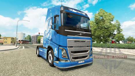 Скин Year of the Horse на тягач Volvo для Euro Truck Simulator 2