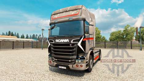 Скин Monstera на тягач Scania для Euro Truck Simulator 2