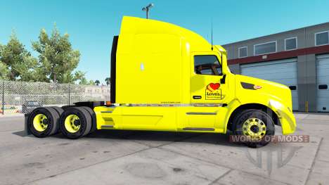 Скин Loves на тягачи Peterbilt и Kenworth для American Truck Simulator