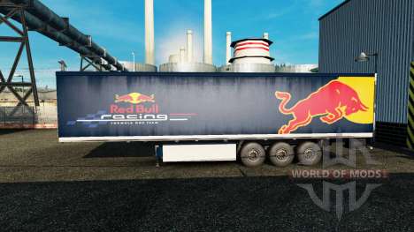 Скин Red Bull на полуприцеп для Euro Truck Simulator 2