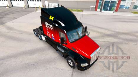Скин Hendrick на тягач Peterbilt для American Truck Simulator
