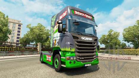 Скин Asterix на тягач Scania для Euro Truck Simulator 2