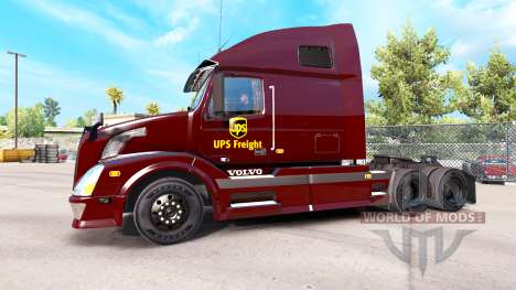 Скин UPS на тягач Volvo VNL 670 для American Truck Simulator