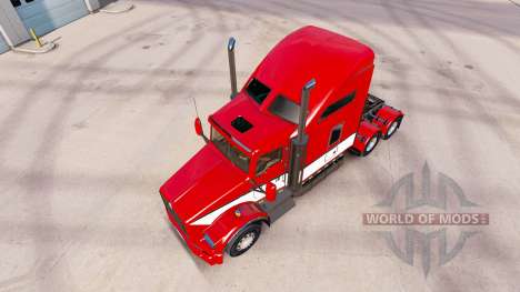 Скин Stripes v4.0 на тягач Kenworth T800 для American Truck Simulator