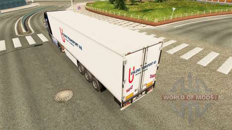 Скин Uhlen Transport AS на полуприцеп для Euro Truck Simulator 2
