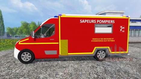 Renault Master 2016 [sapeurs-pompiers] для Farming Simulator 2015
