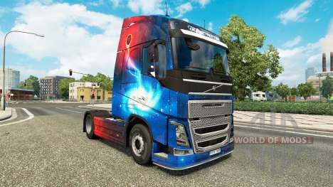 Скин Galaxy на тягач Volvo для Euro Truck Simulator 2