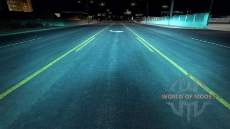 Аквамариновый ксеноновый свет для American Truck Simulator