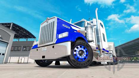 Скин Blue Spike на тягач Kenworth W900 для American Truck Simulator