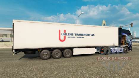 Скин Uhlen Transport AS на полуприцеп для Euro Truck Simulator 2