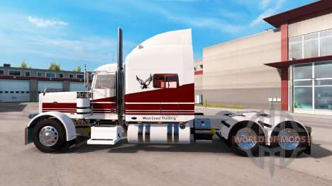 Скин West Coast на тягач Peterbilt 389 для American Truck Simulator