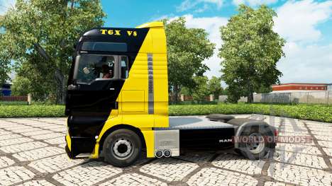 Скин V8 Power на тягач MAN для Euro Truck Simulator 2