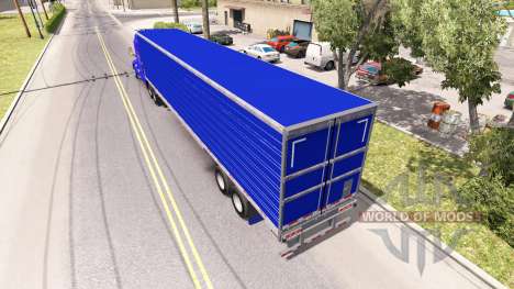 Рефрижераторный синий полуприцеп для American Truck Simulator