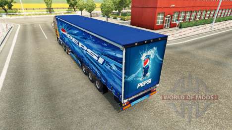 Скин Pepsi на полуприцеп для Euro Truck Simulator 2