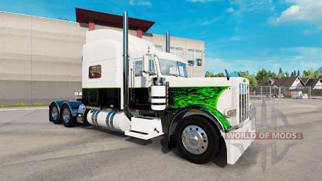 Скин Green Goblin на тягач Peterbilt 389 для American Truck Simulator