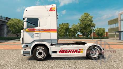 Скин Iberia на тягач Scania для Euro Truck Simulator 2