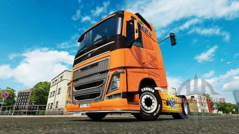 Скин Fanta на тягач Volvo для Euro Truck Simulator 2