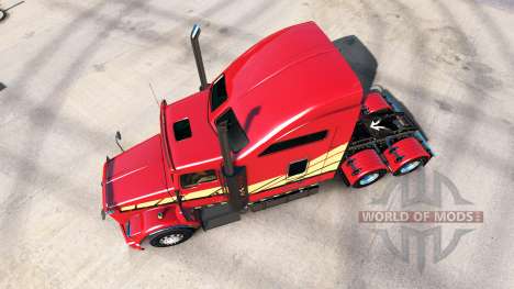 Скин Stripes v2.0 на тягач Kenworth T800 для American Truck Simulator