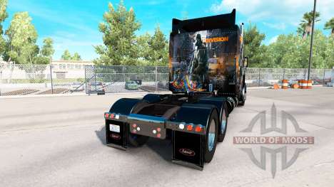 Скин The Division на тягач Peterbilt 389 для American Truck Simulator