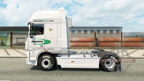 Скин Dobbs Logistics на тягач DAF для Euro Truck Simulator 2