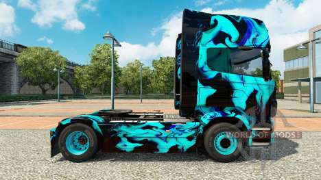 Скин Green Smoke на тягач Scania для Euro Truck Simulator 2