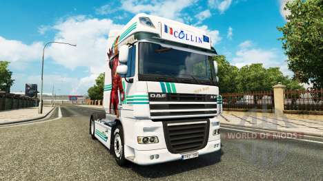 Скин Collin IronMan на тягач DAF для Euro Truck Simulator 2