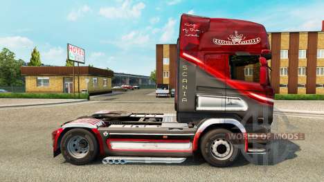 Скин King of the Road на тягач Scania для Euro Truck Simulator 2