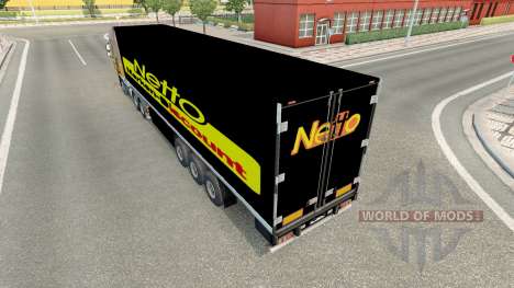 Скин Netto на полуприцеп для Euro Truck Simulator 2
