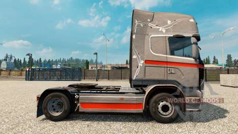Скин Monstera на тягач Scania для Euro Truck Simulator 2