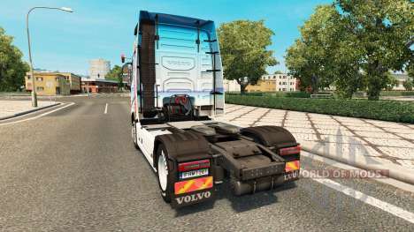 Скин Miranda Kerr на тягач Volvo для Euro Truck Simulator 2