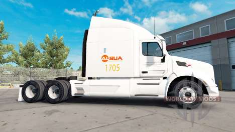 Скин Alsua на тягач Peterbilt для American Truck Simulator