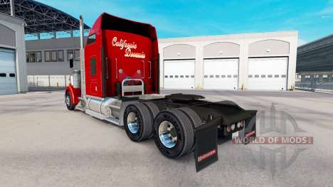 Скин California Dreamin на тягач Kenworth W900 для American Truck Simulator