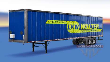 Цельнометаллический полуприцеп LKW Walter для American Truck Simulator