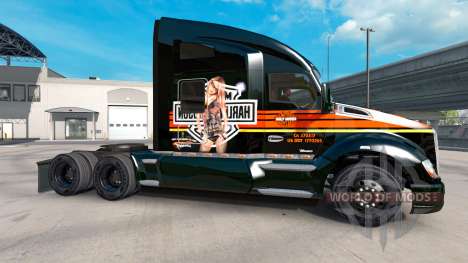 Скин Harley-Davidson на тягач Kenworth для American Truck Simulator