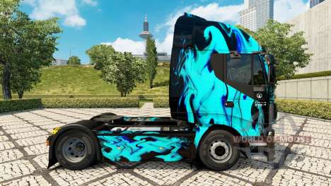 Скин Green Smoke на тягач Iveco для Euro Truck Simulator 2