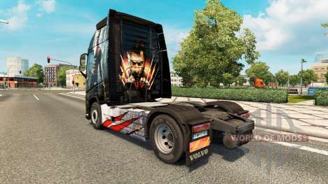 Скин Wolverine на тягач Volvo для Euro Truck Simulator 2