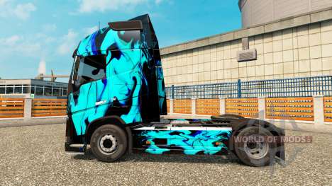 Скин Green Smoke на тягач Volvo для Euro Truck Simulator 2
