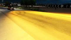 Оранжевый ксеноновый свет для American Truck Simulator