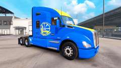Скин Golden State Warriors на тягач Kenworth для American Truck Simulator