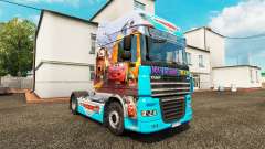 Скин Cars v2.0 на тягач DAF для Euro Truck Simulator 2